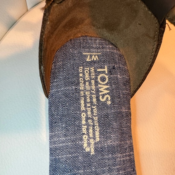 NWT Tom’s chambray strappy flat sandals - Picture 2 of 5